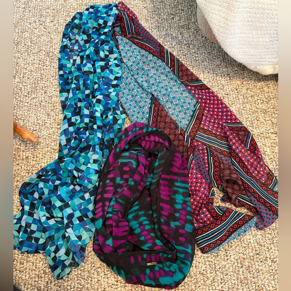 Lot of 3‎ Calvin Klein Scarves